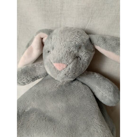 Carter's Bunny Plush Stuffed Animal Snuggler Lovey Security Blanket - Gray Pink - Picture 2 of 5